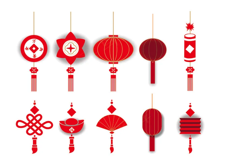 中国结矢量免扣图形cdr矢量模版下载