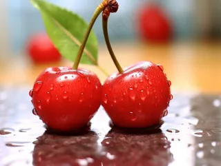 红樱桃车厘子水果新鲜摄影图