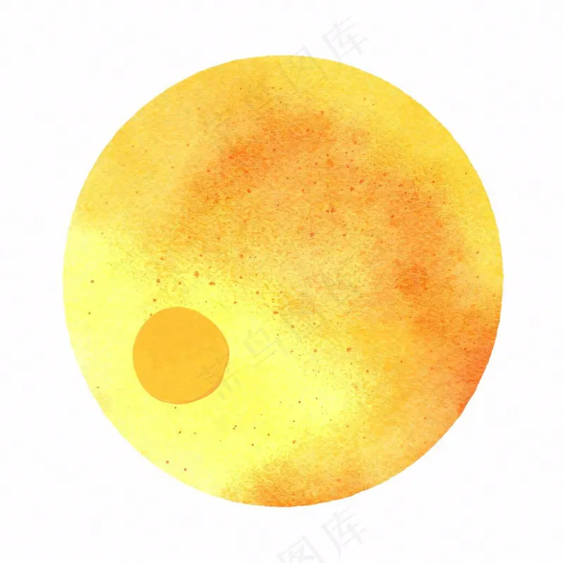 月亮月球天气卡通插画免抠(1024x1024)