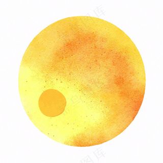 月亮月球天气卡通插画免抠