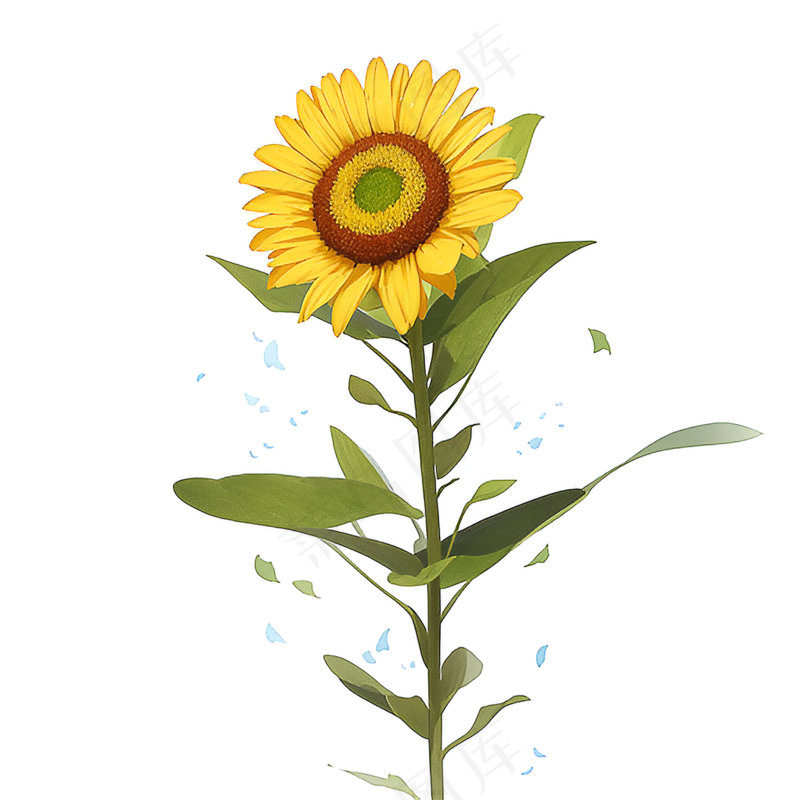 黄色向日葵免抠素材94