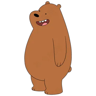 免抠站着的卡通蜂蜜熊