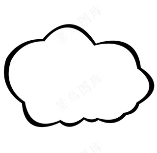 卡通聊天对话方框气泡可爱边框PNG透明免抠装饰图案 PS设计