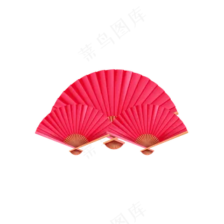 红色春节扇子