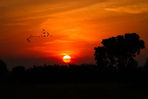 夕阳晚霞图片 夕阳晚霞图片