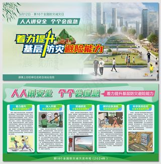 2024全国防灾减灾日宣传周展板