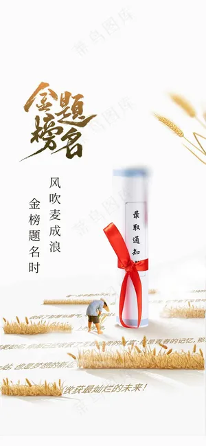 高考加油毕业季活动海报