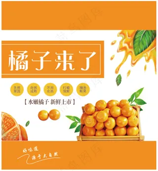 橘子来了包装礼盒设计文件素材