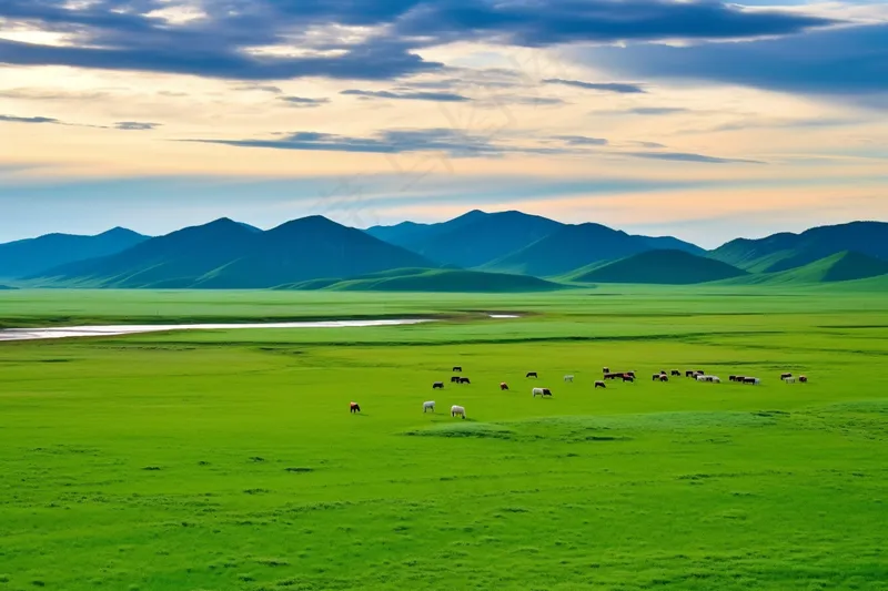 新疆春天草原风光大自然风景摄影图(4032x2688)