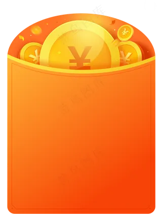 红色简约风红包