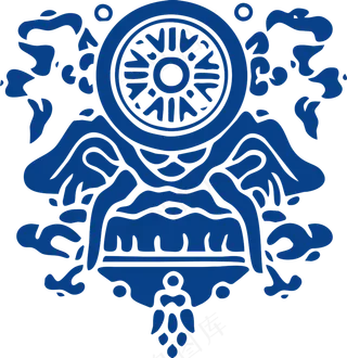 古代青花瓷图案花纹中国风图案祥云纹理传统图腾PNG免扣素材