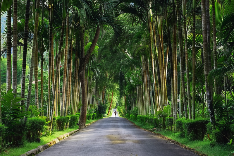 山林森林绿色大自然风景摄影图