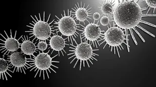 医疗细菌病毒细胞3D渲染图