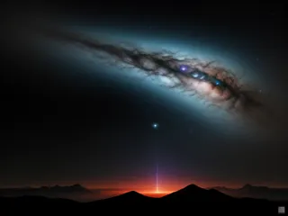 黑暗深邃的宇宙星空背景