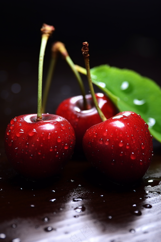 新鲜樱桃车厘子水果摄影图