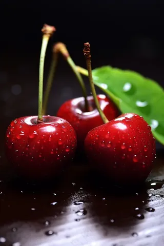 新鲜樱桃车厘子水果摄影图
