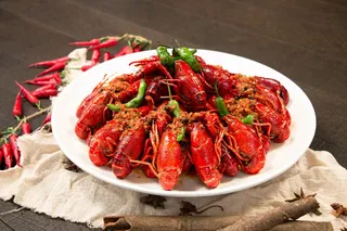 麻辣小龙虾美食素材