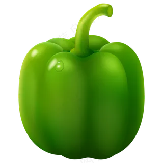 免抠一个绿色的辣椒