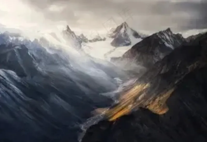 山峰  雪山