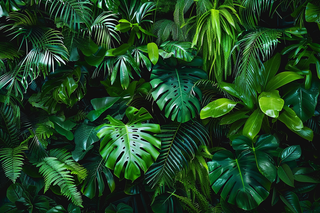 热带雨林植被植物摄影图