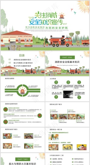 企业培训丨员工教育丨校园培训丨消防安全丨PPT模板015预览图