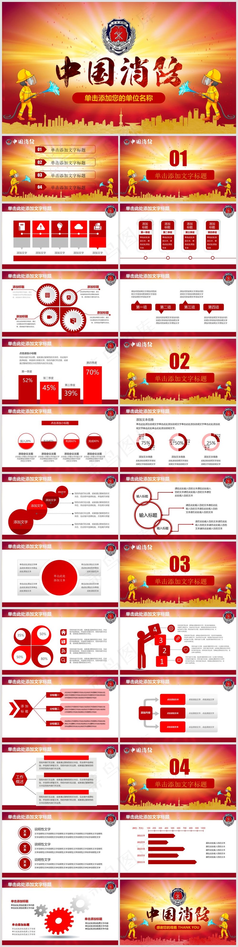 企业公司员工消防安全教育培训PPT模板004