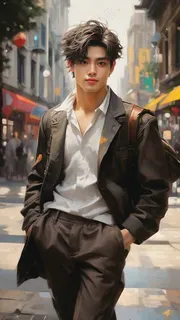 帅气阳光大男孩儿，欧亚混血2