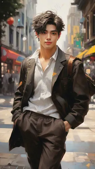 帅气阳光大男孩儿，欧亚混血2