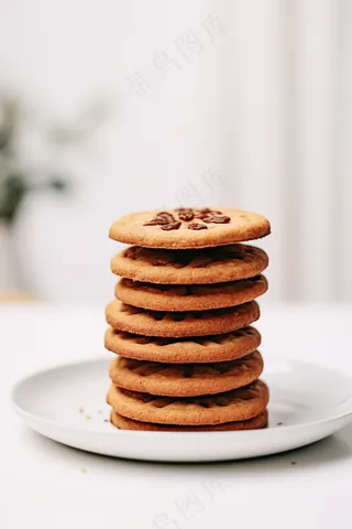 曲奇饼饼干酥脆下午茶美味零食美食摄影图