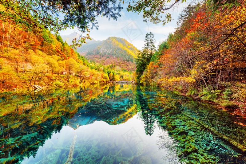湖光山色图片