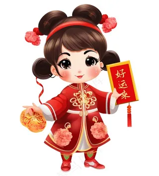 可爱福娃新年形象