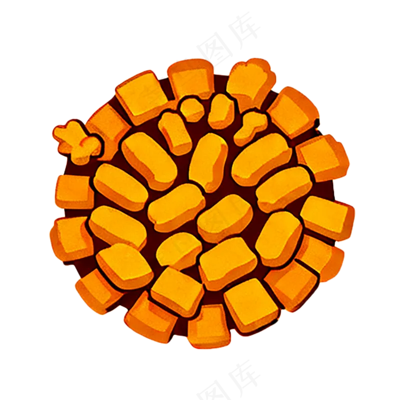 炸鸡年糕简笔画简约食物