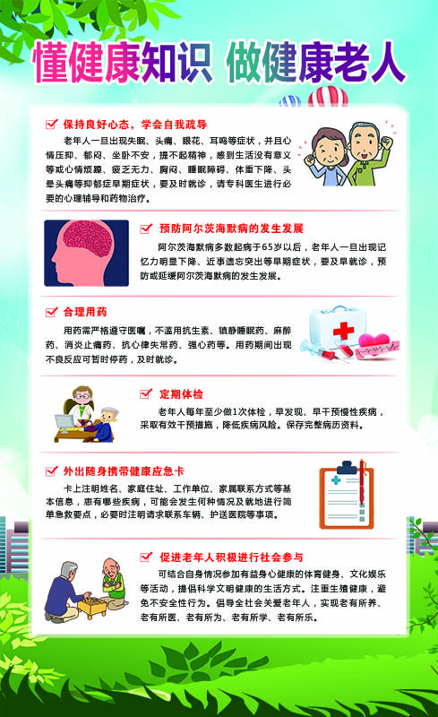 蓝色正式社区宣传展板