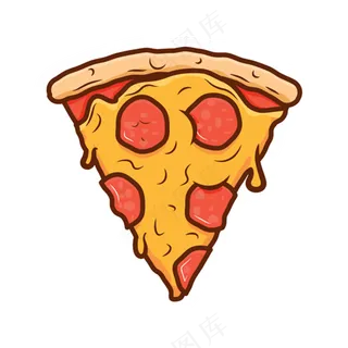 免抠卡通香肠披萨