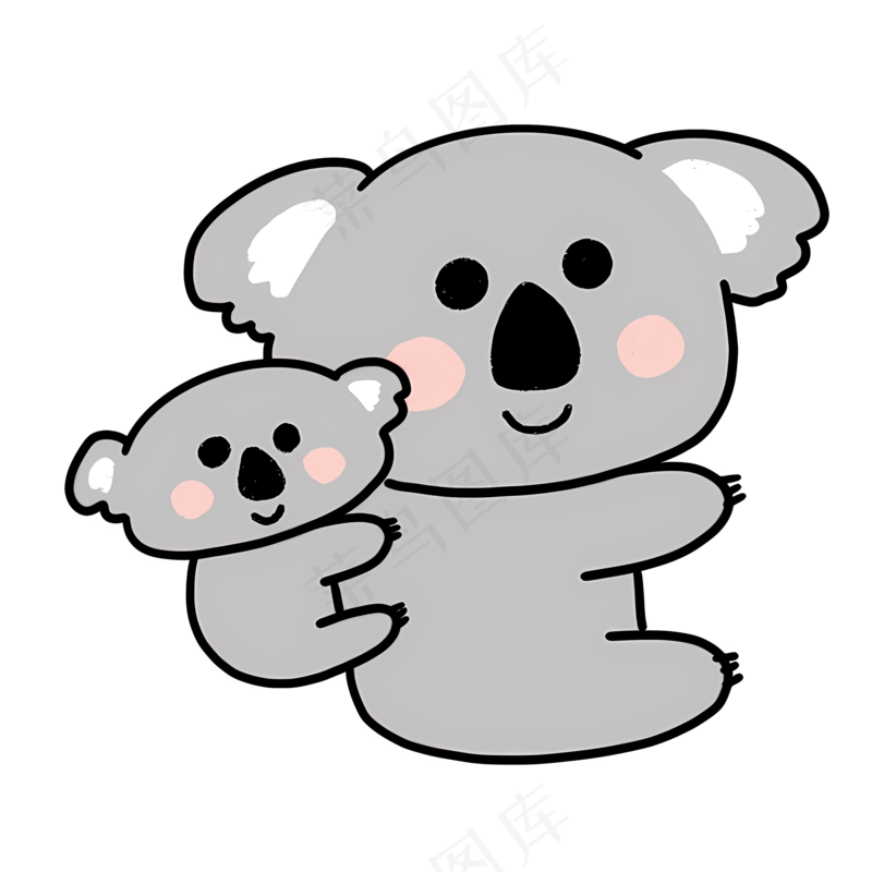 免抠卡通考拉