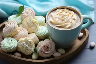 奶油咖啡饮品