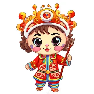 新春新年吉祥物生肖龙年卡通人物插画免抠 新春新年吉祥物生肖龙年卡通人物插画免抠