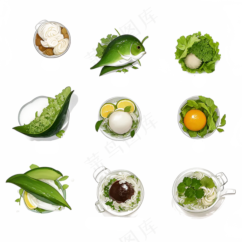 手绘练习小植物花草系列52