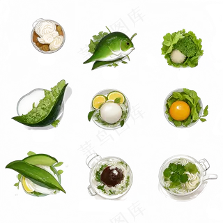 手绘练习小植物花草系列52