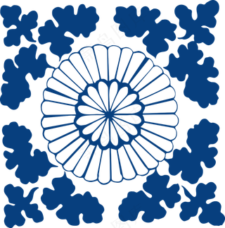 古代青花瓷图案花纹中国风图案祥云纹理传统图腾PNG免扣素材