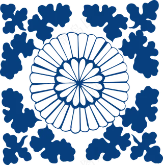 古代青花瓷图案花纹中国风图案祥云纹理传统图腾PNG免扣素材