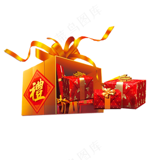 大型红色大礼包