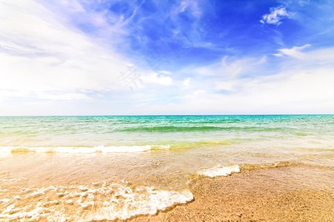 大海沙滩图片