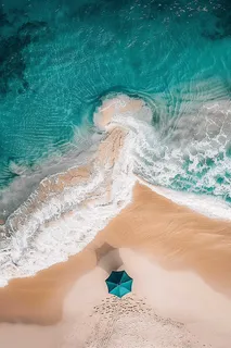 夏日海滩蓝色海洋度假摄影图 夏日海滩蓝色海洋度假摄影图
