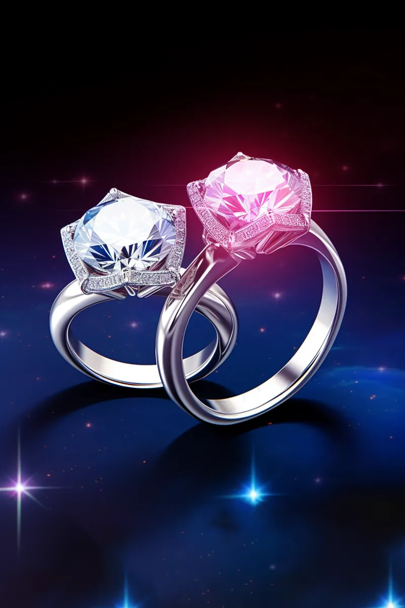 钻石对戒婚戒摄影图(2688x4032)