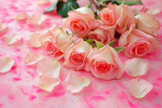 玫瑰花鲜花妇女节礼物摄影图