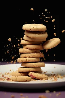 曲奇饼饼干酥脆下午茶美味零食美食摄影图