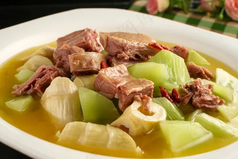 清炖竹笋莴苣美食