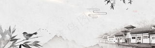 中式水墨PSD分层古风banner模板46