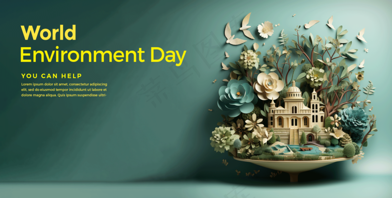 森林国外简约2.5D31海报